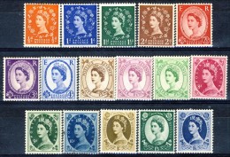 GB 1952-54 Elisabetta II Serie N. 262-278 (manca N. 275) MNH GO Catalogo € 100 - Autres & Non Classés