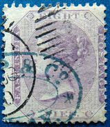 BRITISH INDIA 1865 8p Queen Victoria Used WATERMARK : ELEPHANT'S HEAD - 1858-79 Compagnie Des Indes & Gouvernement De La Reine