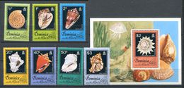 181 DOMINIQUE 1976 - Yvert 505/11 BF 41 - Coquillage - Neuf ** (MNH) Sans Trace De Charniere - Dominica (...-1978)