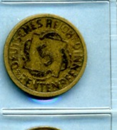 1924  5 RENTENPFENNIG - 5 Rentenpfennig & 5 Reichspfennig