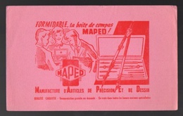 Buvard MAPED Manufacture D'articles De Précision Et De Dessin Formidable La Boite De Compas - D