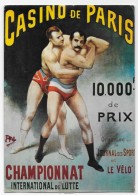 Carte Postal - Casino De Paris- Championnat  International  De Lutte. - Wrestling