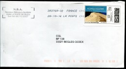 FRANCE - MonTimbrenLigne - Lettre Verte - Nouvelle Aquitaine (Dune Du Pilat - Bassin D'Arcachon) - Printable Stamps (Montimbrenligne)
