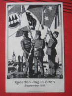 Olten (SO) - Künstlerkarte (Lithographie) "Kadetten-Tag In Olten, September 1911" - Olten