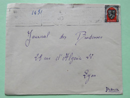 Algeria 1951 Cover Alger To Lyon France - Arms Of Alger - Covers & Documents