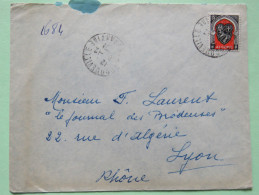 Algeria 1951 Cover Constantine To Lyon France - Arms Of Alger - Covers & Documents