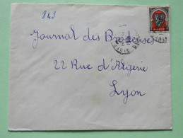 Algeria 1951 Cover Oran To Lyon France - Arms Of Alger - Covers & Documents