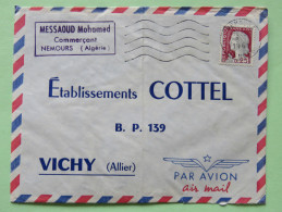 Algeria 1961 Cover Nemours Tlemcen To Vichy France - French Stamps Marianne - Lettres & Documents