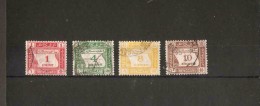 MALAYA TRENGGANU 1937 POSTAGE DUE SET SG D1/D4 FINE USED Cat £550 - Trengganu