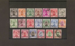 MALAYA TRENGGANU 1949 - 1952 SET OF 20 STAMPS SG 67/87 FINE USED Cat £180 - Trengganu