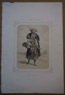 LA NORMANDIE ILLUSTREE - Pêcheuse Montoise (Manche) - Lithographie En 2 Tons Et Légèrement Rehaussée D'époque, 1854 - Estampas & Grabados