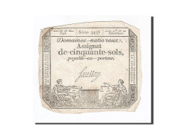 Billet, France, 50 Sols, 1793, 1793-05-23, TB, KM:A70b, Lafaurie:167 - Assignate