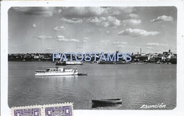 62182 PARAGUAY ASUNCION VISTA PARCIAL & SHIP CIRCULATED TO SPAIN POSTAL POSTCARD - Paraguay