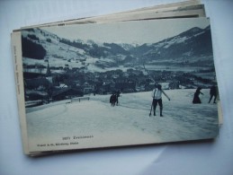 Zwitserland Schweiz Suisse BE ZweisimmenSki Schnee CP Ancienne Alte Ansichtskarte - Zweisimmen