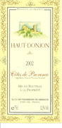 Etiquette De Vin Côtes De Provence AOP Donjon Château - Architecture