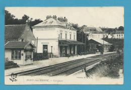 CPA Chemin De Fer La Gare PONT-SUR-YONNE 89 - Pont Sur Yonne