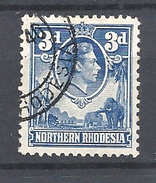 RHODESIA DEL NORD   1938 King George VI   USED - Northern Rhodesia (...-1963)