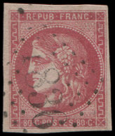 49   80c. Rose, Obl. GC 1836, TB. J - Autres & Non Classés