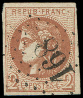 40B   2c. Brun Rouge, R II, Obl. GC 168, TB. C - Autres & Non Classés