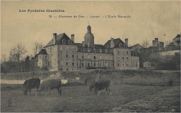 LESCAR (64), Anvirons De Pau - L´ Ecole Normale - Les Pyrénées Illustrées -ed. Royer,Nancy - Lescar