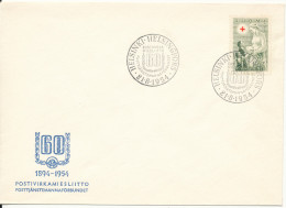 Finland Cover With Special Postmark Posttjänestemannaförbundet 60th Anniversary 21-8-1954 - Storia Postale