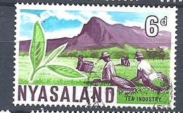 NYASSALAND   1964 Local Motives  USED  TEA INDUSTRY - Nyasaland (1907-1953)