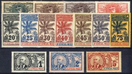 Haut Senegal-Niger 1906 Serie N. 1-17 Palmiers MLH Molto, Molto Bella Catalogo € 356 - Otros & Sin Clasificación