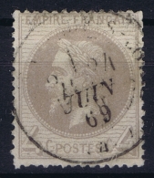 France: Yv Nr 27A  Obl Used 1863 - 1863-1870 Napoléon III Con Laureles