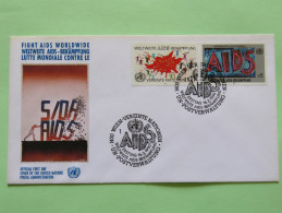 United Nations (Vienna) 1990 FDC Cover - Fight AIDS - SIDA - Cartas & Documentos