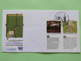 United Nations (Vienna) 1990 FDC Cover - Human Rights Articles - Cartas & Documentos