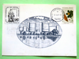 United Nations (Vienna) 1991 Special Cancel SOEST RHEIN-RUHR-POSTA '91 On Card Medicinal Plant - Cartas & Documentos