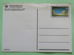 United Nations (Vienna) 1992 Stationery Maxicard Unused - Earth Painting By Kurt Regschek - Cartas & Documentos