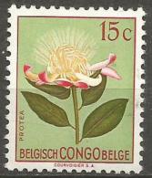 Belgian Congo - 1952 Flowers Series 15c MH   SG 297  Sc 264 - Unused Stamps