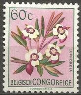 Belgian Congo - 1952 Flowers Series 60c MH   SG 302  Sc 269 - Unused Stamps