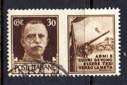 Y1502 - REGNO 1942 ,propaganda Guerra 30 Cent Bruno N. 6 Usato. Usato Originale - Kriegspropaganda