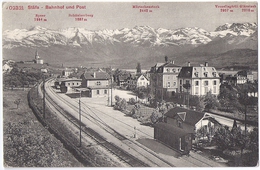 STÄFA: Bahnhof Mit Bahnhofquartier 1910 - Stäfa