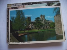 Engeland England Somerset Wells Cathedral And Moat - Wells