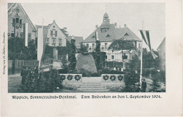 Litho AK Rippien Einweihung Sommerschuh Denkmal 1904 A Dresden Bannewitz Goppeln Nöthnitz Golberode Possendorf Hainichen - Bannewitz