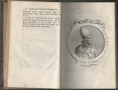 Historia Dos Papas: EFFIGIES ROMANORUM PONTIFICUM, 1775 - Livres Anciens