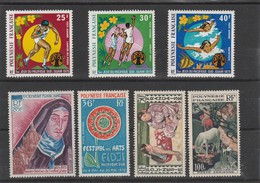 LOT 30 POLYNESIE PA N°93-94-95-71-63-2-1 ** - Collections, Lots & Séries