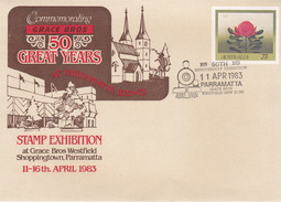 Australia 1983 50th Anniversary Exhibition Parramatta Grace Bros Westfield Souvenir Cover - Storia Postale