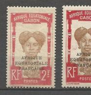 GABON N° 106 ROSE AULIEU DE CARMIN  NEUF* CHARNIERE TB   / MH - Ongebruikt