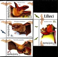 Romania - 2016 - Bats - Mint Stamp Set - Ungebraucht