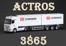 - ITALERI - Maquette ACTROS With 2*20 Containers Trailer DB Schenker - 1/24°- Réf 386 - Trucks And Trailers