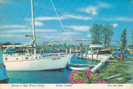 Sarnia Ontario - Marina & Blue Water Bridge 1978 - Sarnia
