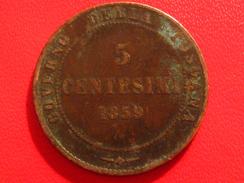 Italie - Toscane - 5 Centesimi 1859 3009 - Toscane