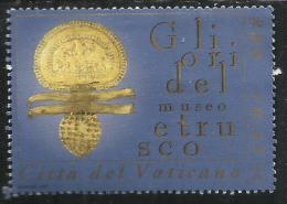 VATICANO VATICAN VATIKAN 2001 GLI ORI DEL MUSEO ETRUSCO LIRE 800 USATO USED OBLITERE´ - Oblitérés