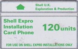 UK, CUR003, 120 Units, Shell Expro, 2 Scans.   (Cn : 232E). - Plateformes Pétrolières