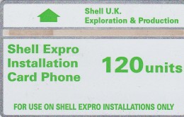 UK, CUR003, 120 Units, Shell Expro, 2 Scans.   (Cn : 586E). - Plateformes Pétrolières