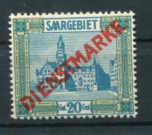 Saar DIENST 13 PFXXIV ABART **POSTFRISCH 60EUR (Z6416 - FDC